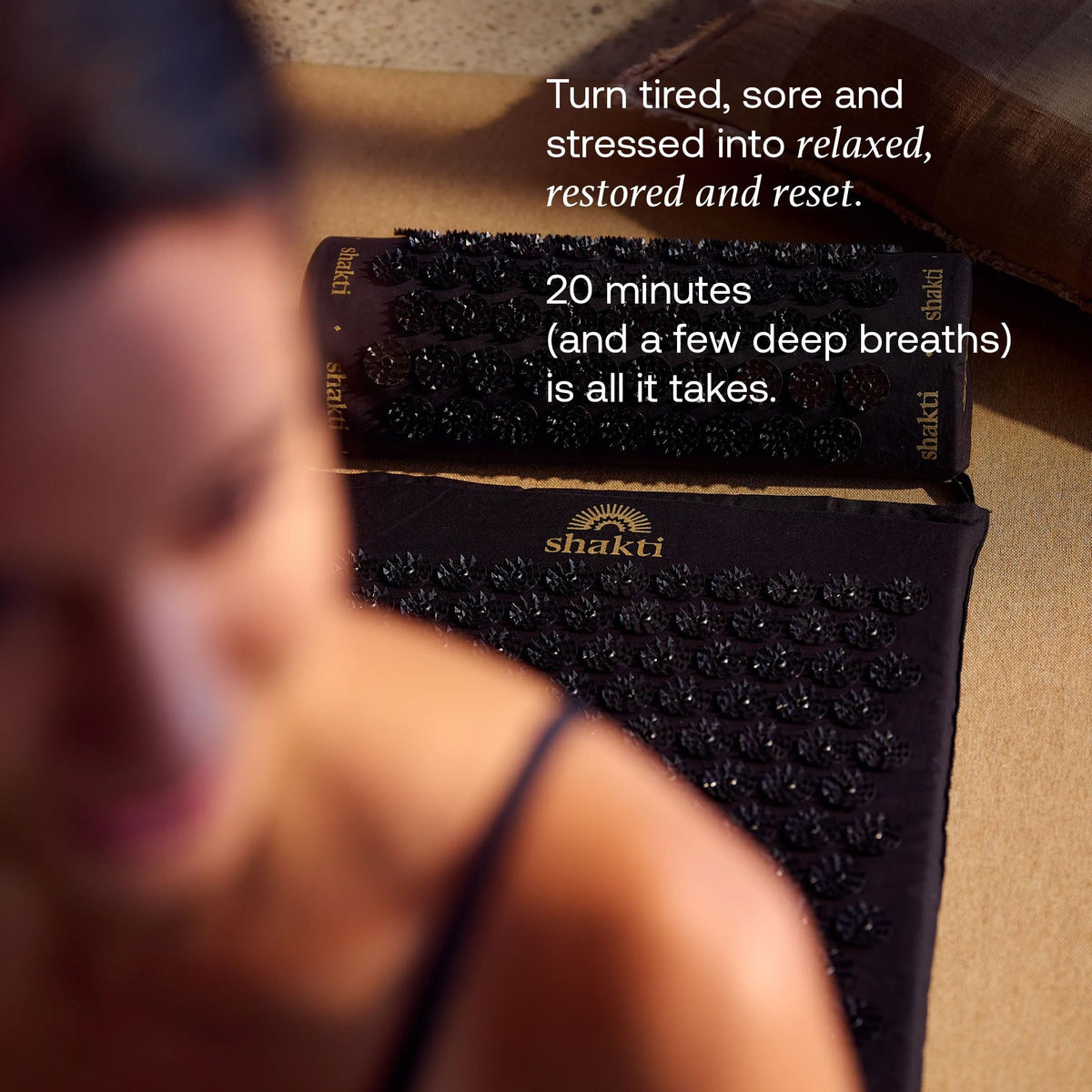 Acupressure Mat for Tension Release (Level 3 / Black)
