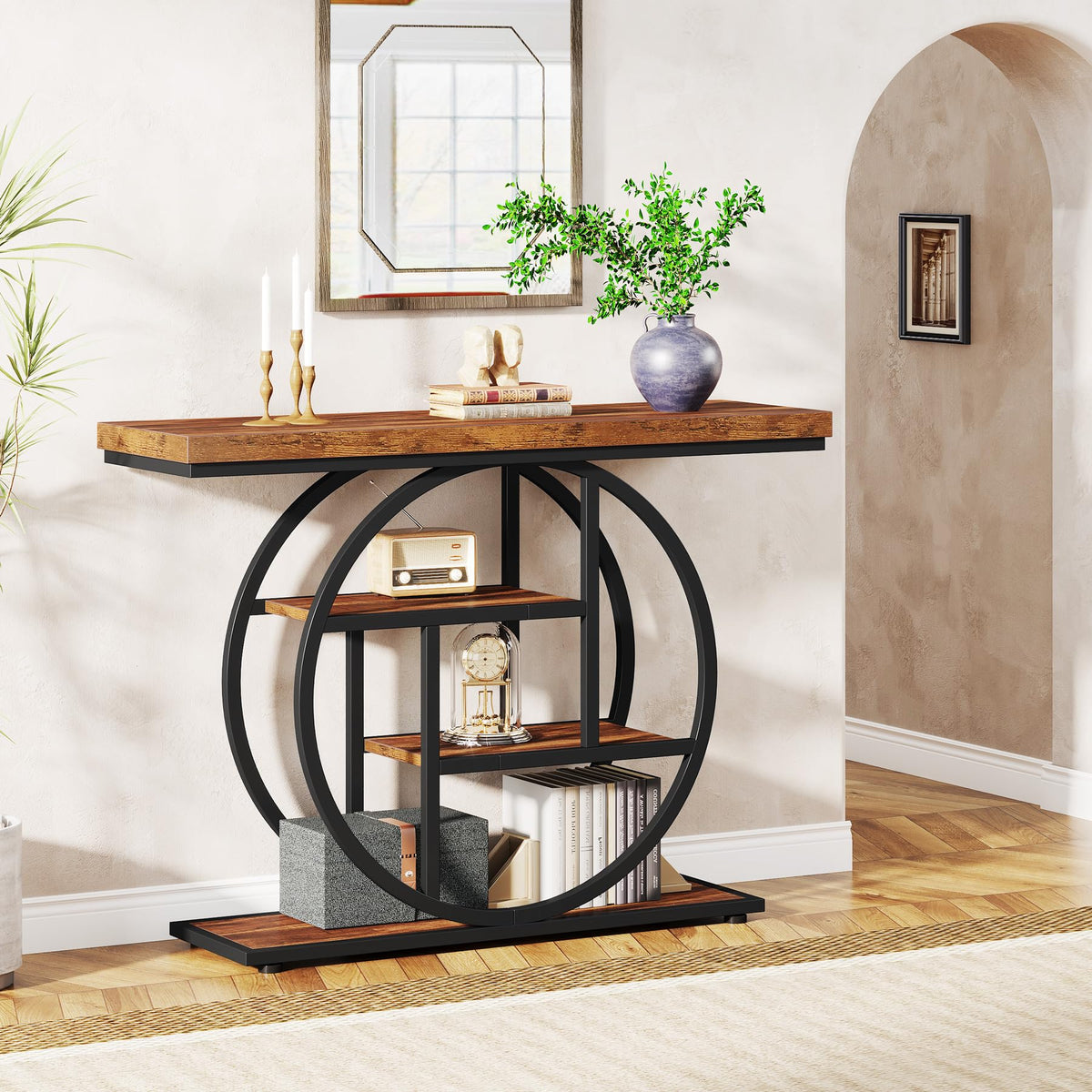 41.3" Console Table (Rustic Brown)