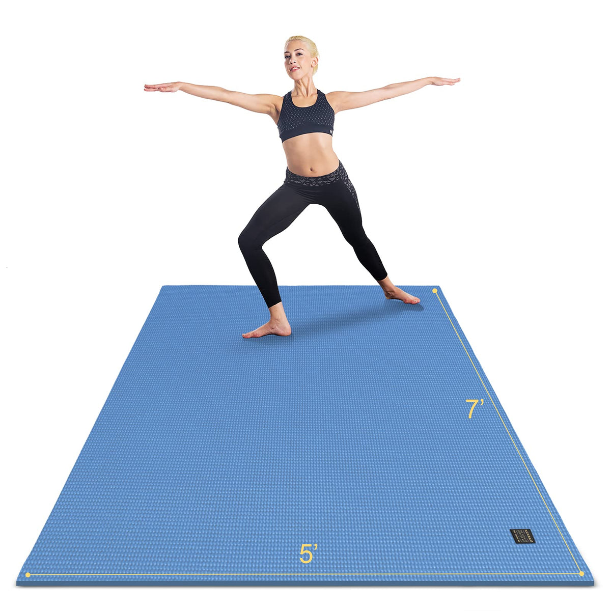 Large Yoga Mat 6'x4' (Blue Sky / 7*5 FT)