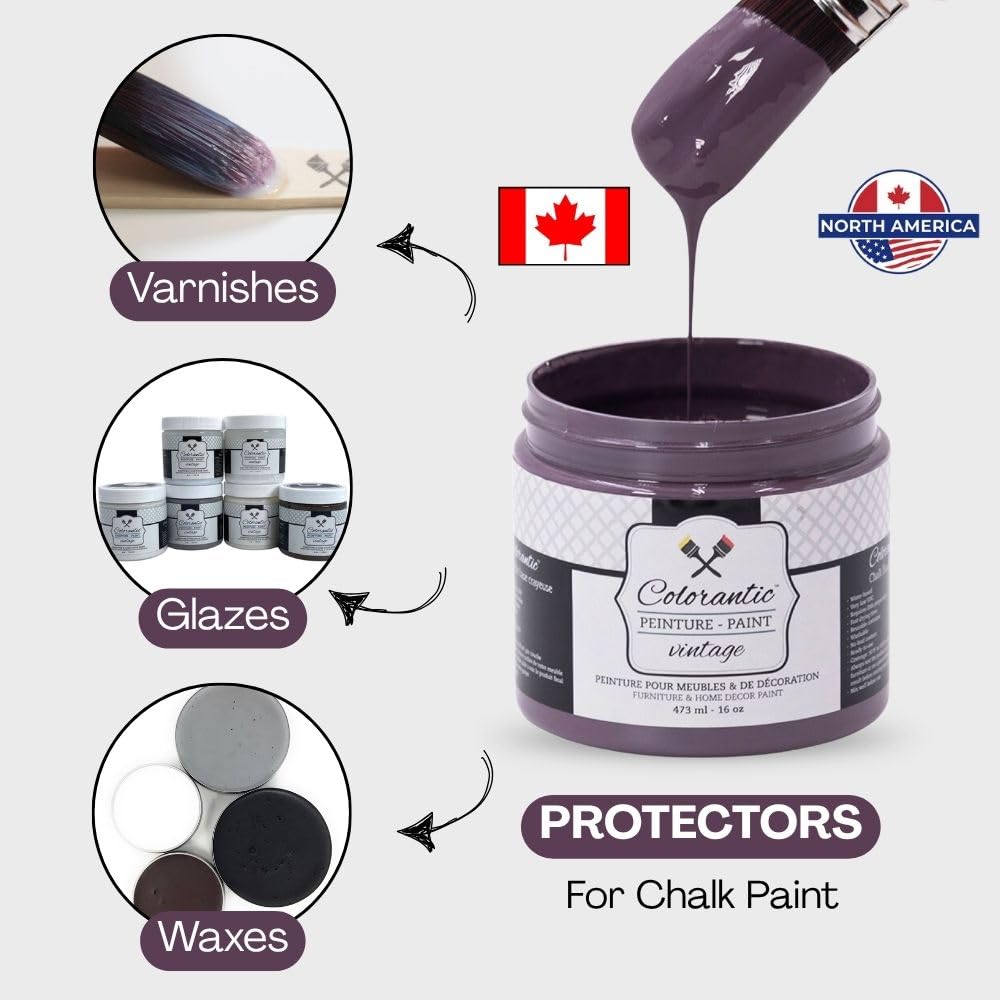AUTUMN PLUM Chalk Paint Based for Furniture DIY (Autumn Plum / 16 Fl Oz (Pack of 1))