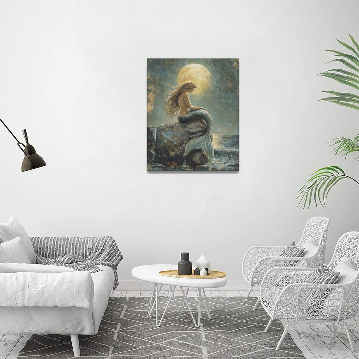 Mermaid Wall Art (20"L x 16"W / Mermaid)