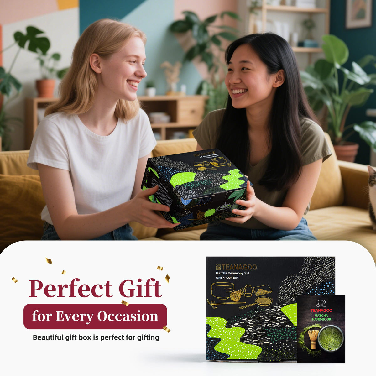 Matcha Set with Spout (Dark Clay / 7 pcs/set, Bowl with Pouring Spout)