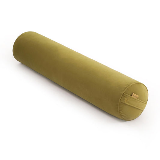 Long Round Body Pillow for Adults (Golden Yellow / 39.37"*7.87")