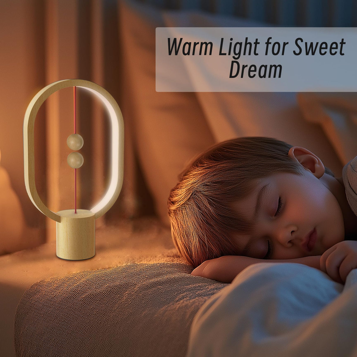 Bedroom Lamps (Wood -7.87")