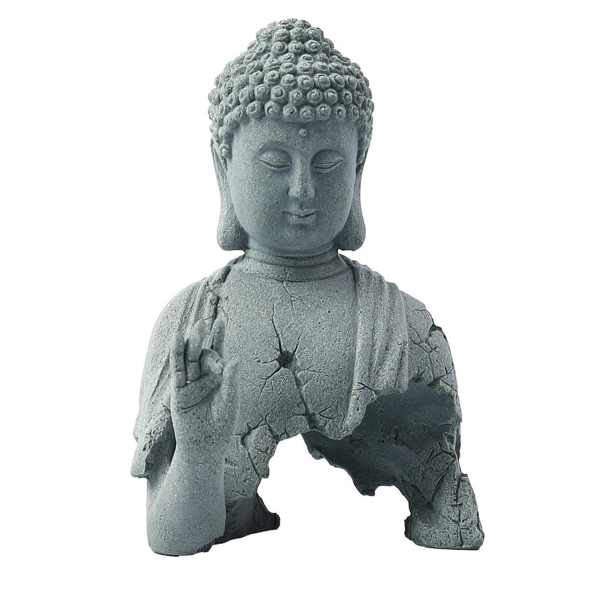 Buddha Statue for Home Stone Zen Garden Accessories Meditation Zen Garden Yoga Bonsai Micro Landscape Feng Shui Decor Fish Tank Aquarium Decorations (A)