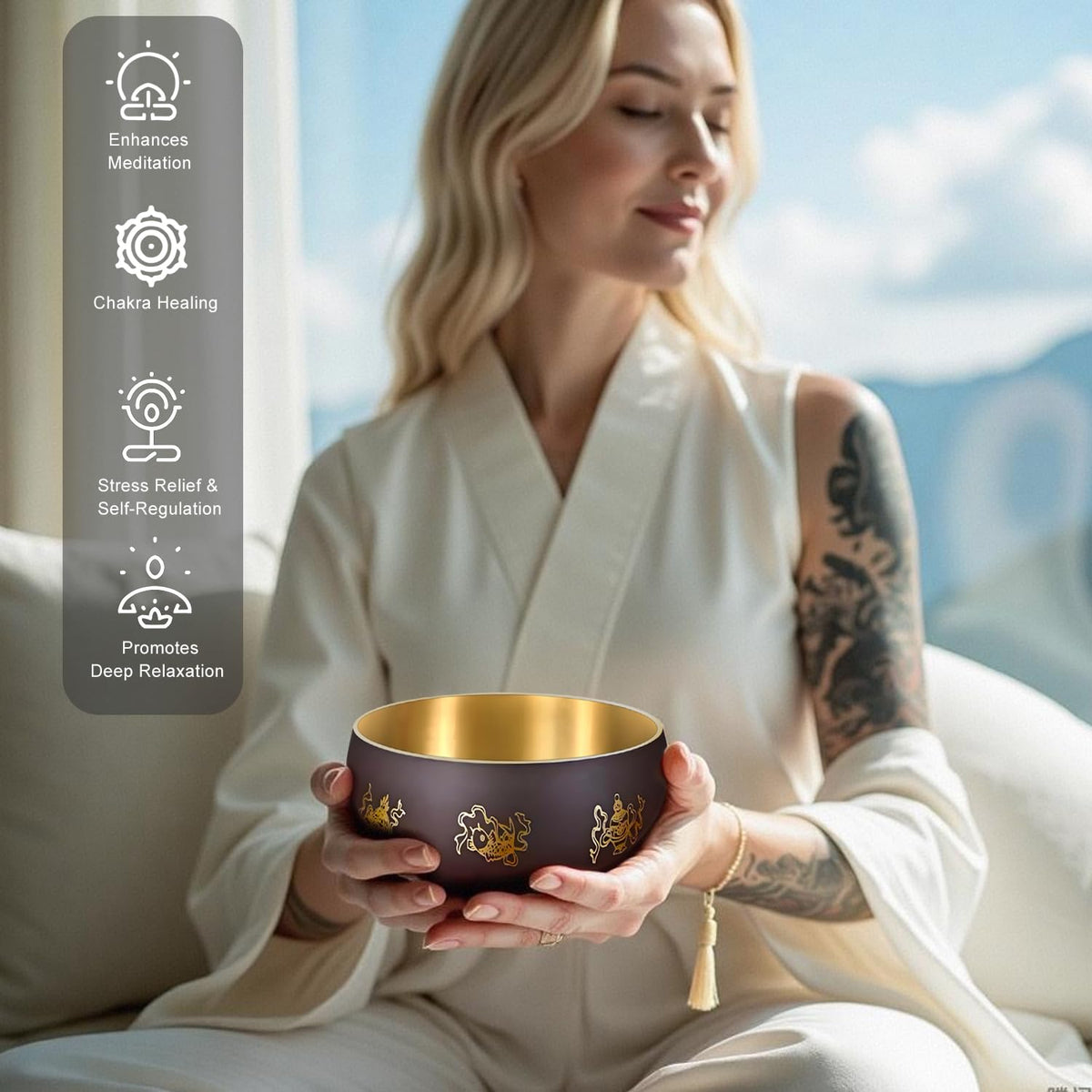 Tibetan Singing Bowl Set (5.2")