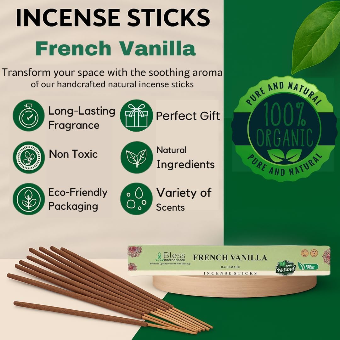 Bless Organic (French-vanilla / 25 Sticks (1.4 OZ/40 GM))