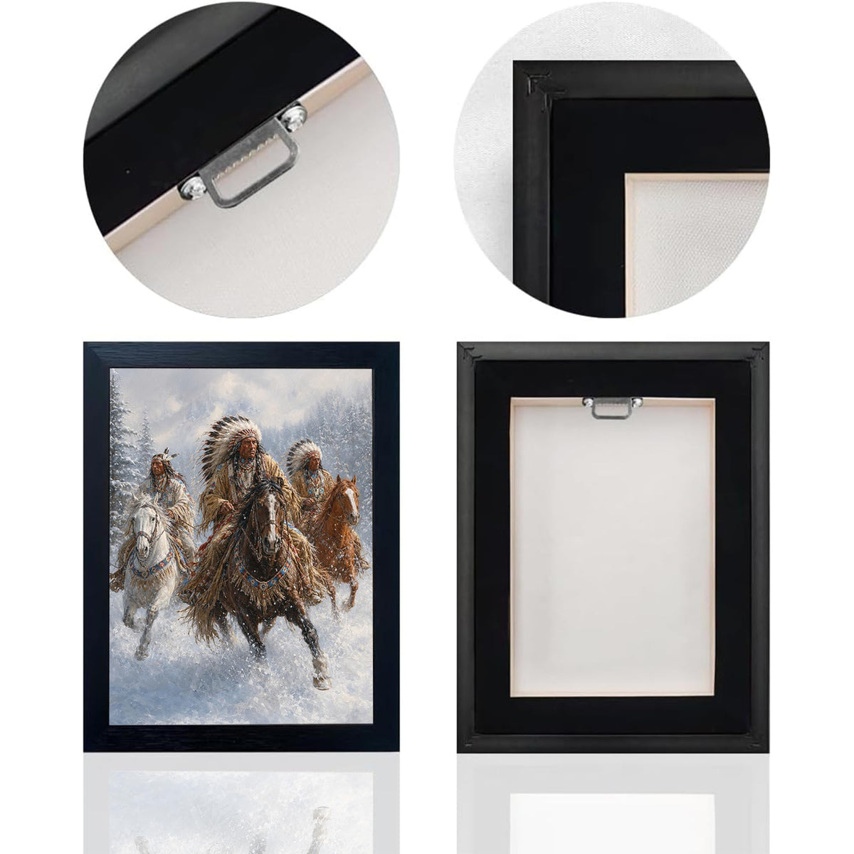 Native American Decor Wall Art (Wall Art Framed 31 / 10"L x 8"W)
