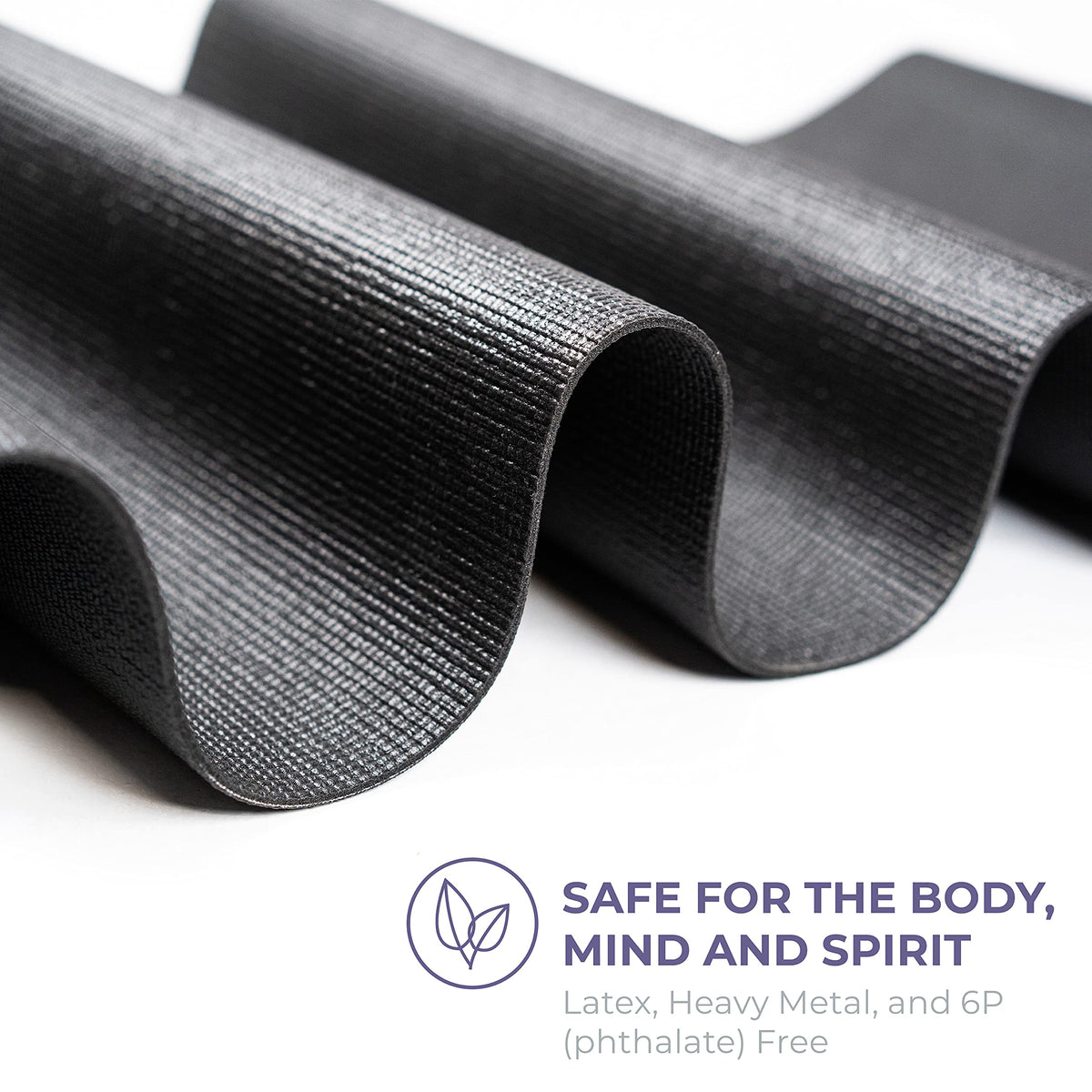 Voyage 5mm Thick Yoga Mat Roll (Black)