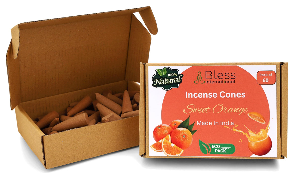 Bless International Sweet Orange 100% (Sweet Orange / Pack Of 60 Cones)