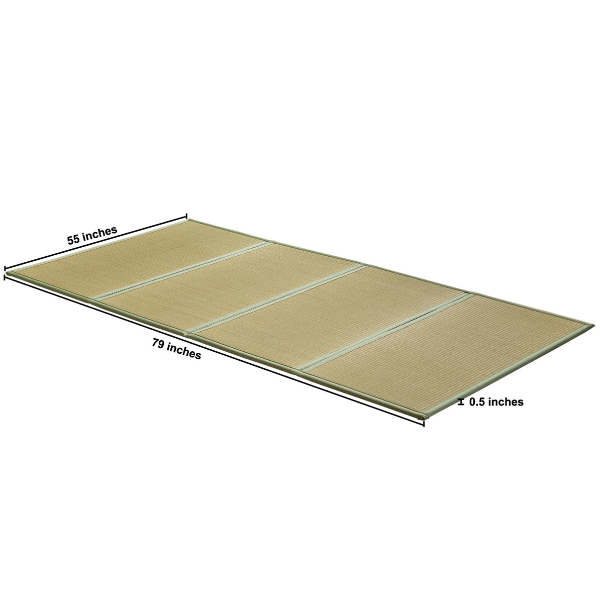Natural Rush Grass Floor Tatami Mat (4'7" x 6'7")