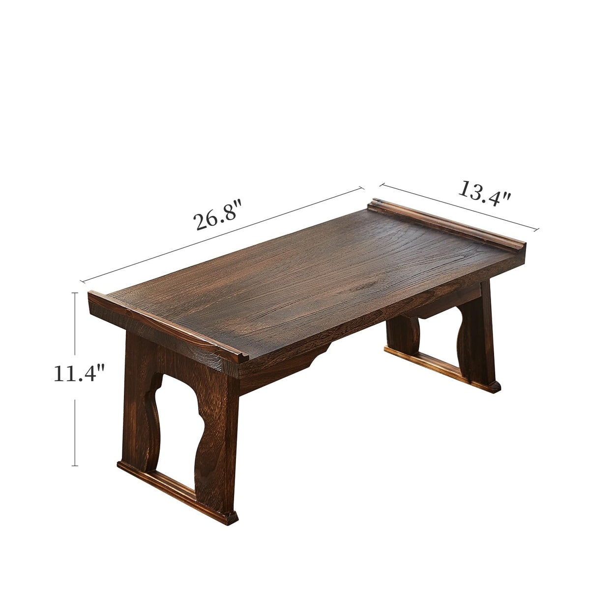 Foldable Japanese Small Floor Table (19.7”x11.8”x9.1”)