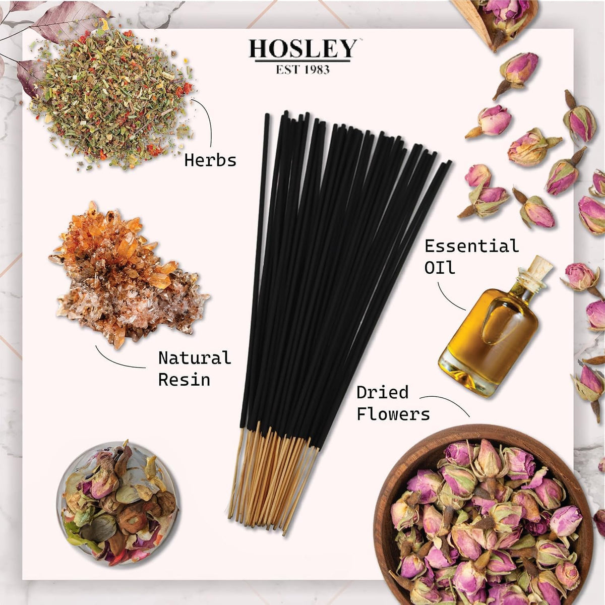 320 Assorted Incense Sticks with Holder Eucalyptus (Multicolor 7)