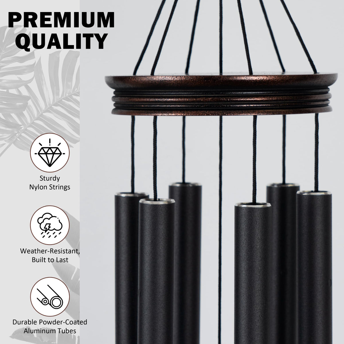 Large Wind Chimes for Outside Deep Tone (34" Hummingbird)