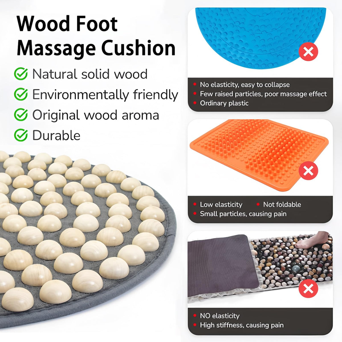 Foot Massage Mat (31.5x31.5in)