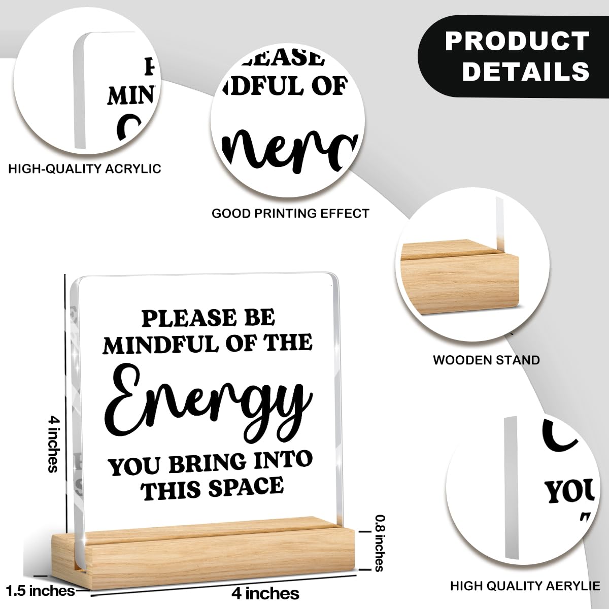 Inspirational Zen Decor (Please Be Mindful Of The Energy You Bring Into This Space)