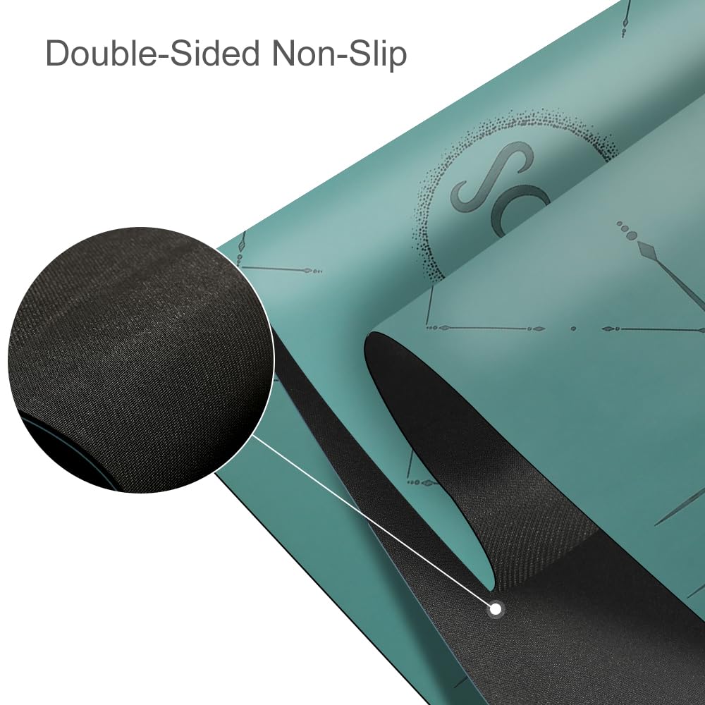 Natural Rubber Yoga Mat (Forest Green)