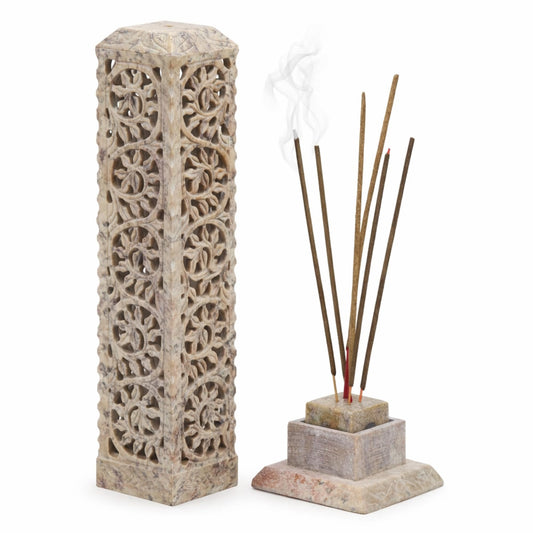 Handmade Marble Soapstone Incense Stick Burner