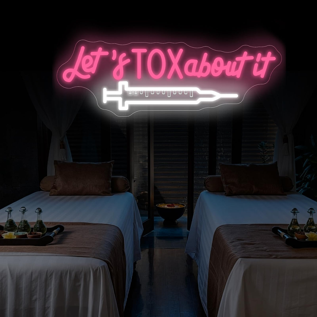 Let's Tox about it Neon Sign Botox LED Light Injector Spa Studio Decor (Tox-3)