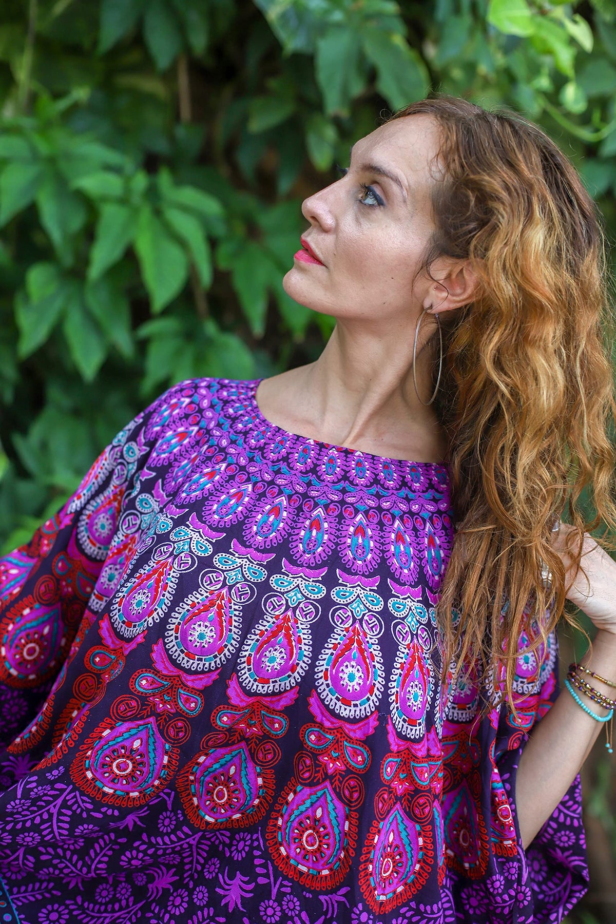 Purple Beach Kaftan for Women (Kaftan Purple)