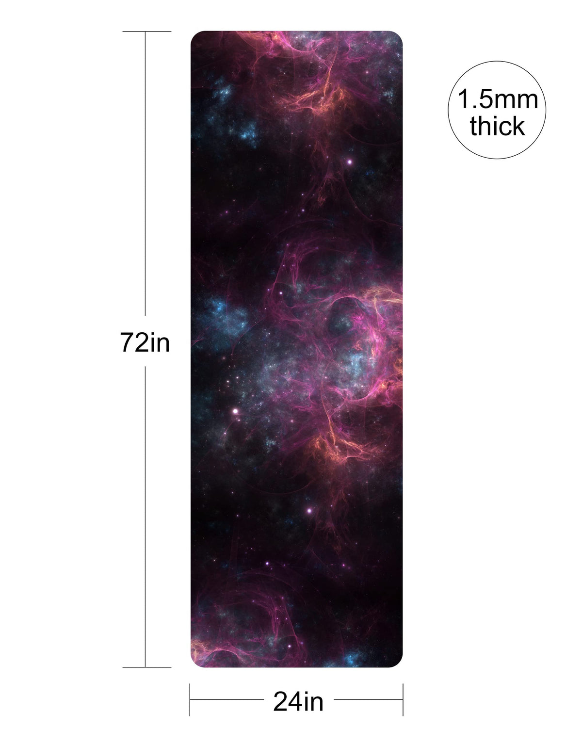 Printed Travel Yoga Mat (XingLuoQiBu)