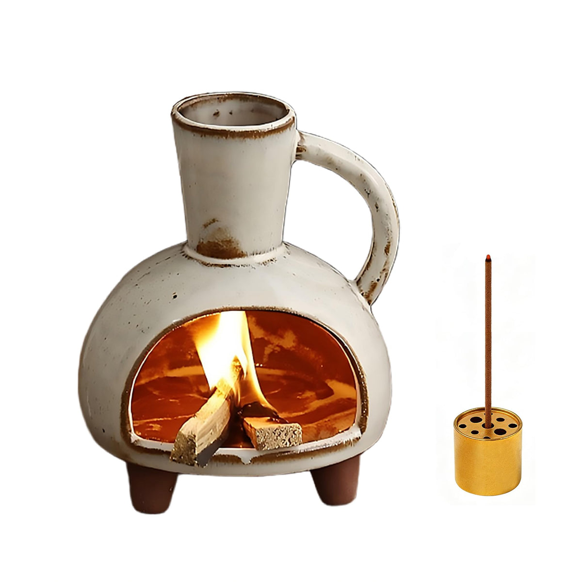 Ceramic Incense Holder (Retro 01)