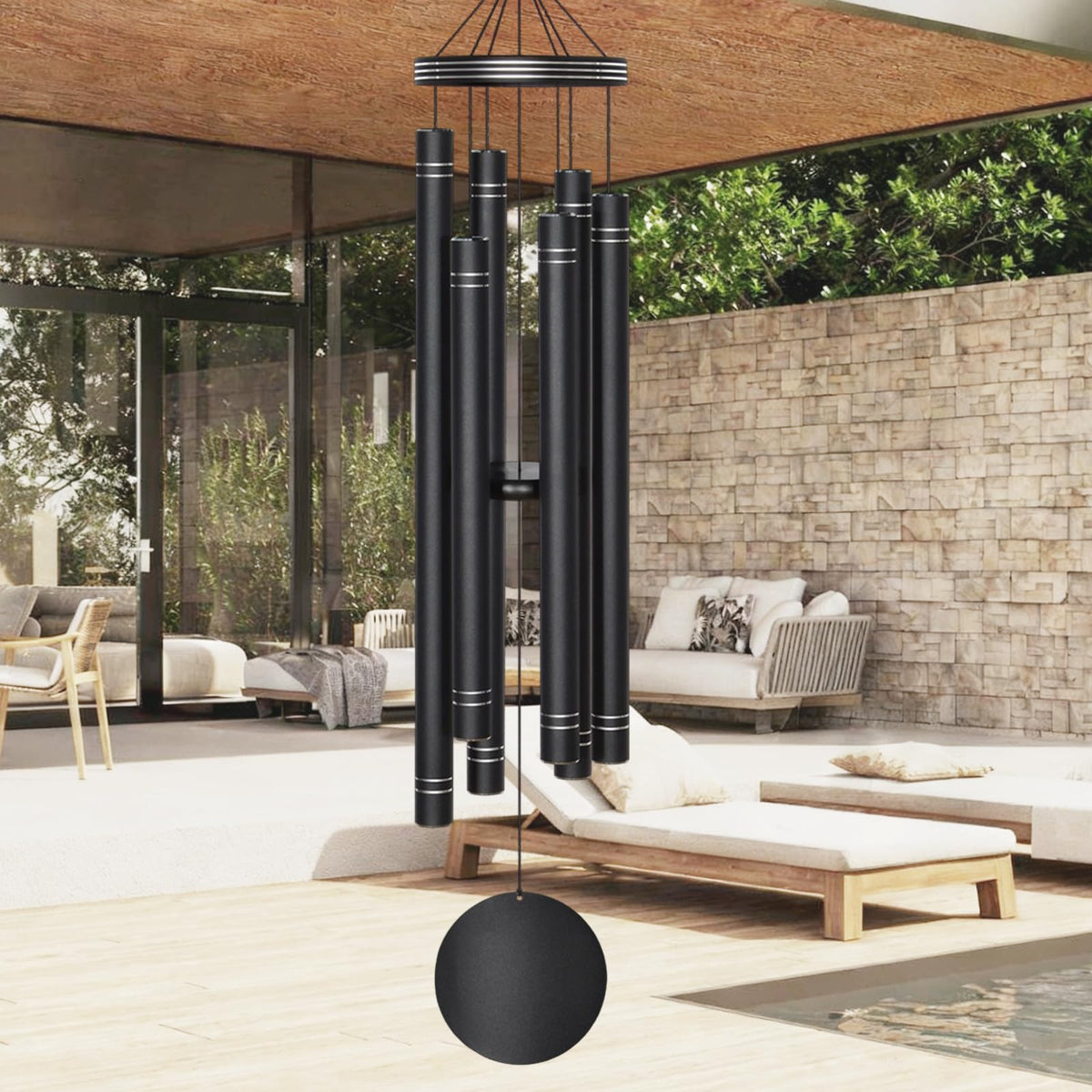 Extra Large Wind Chimes for Outside Deep Tone (50" Large)