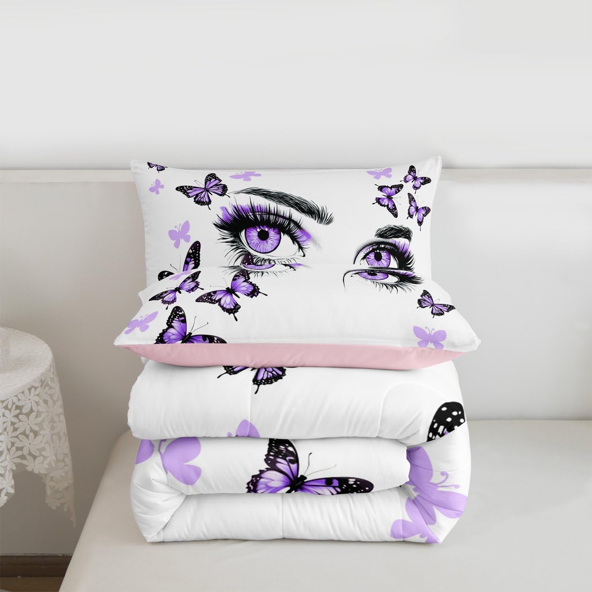 Eyelash Comforter Set Toddler Size 3 Pcs for Kids Boys Girls (Multi 801 / Toddler)