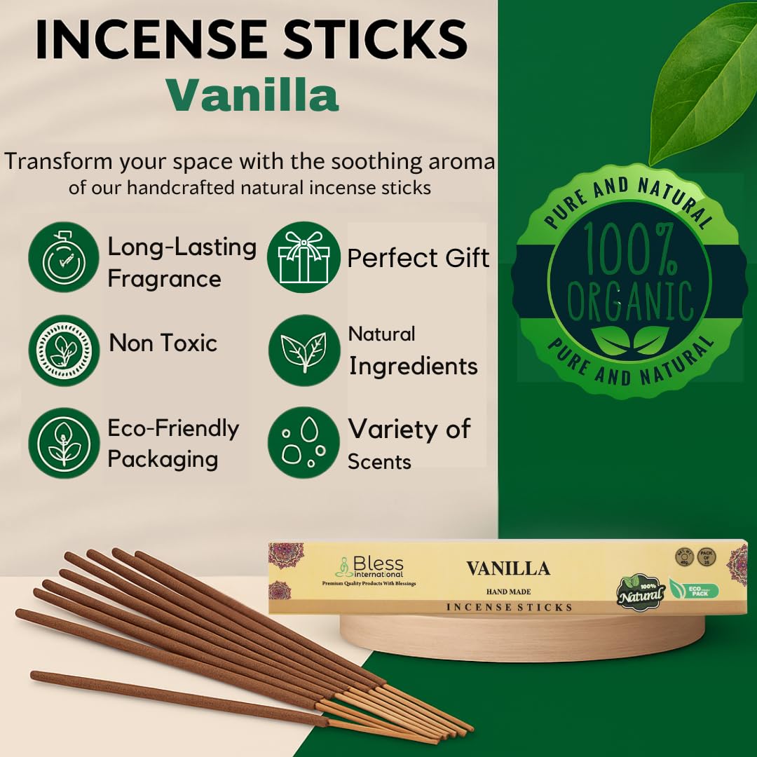 Bless Organic (Vanilla / 100 Sticks (5.25 OZ/150 GM))