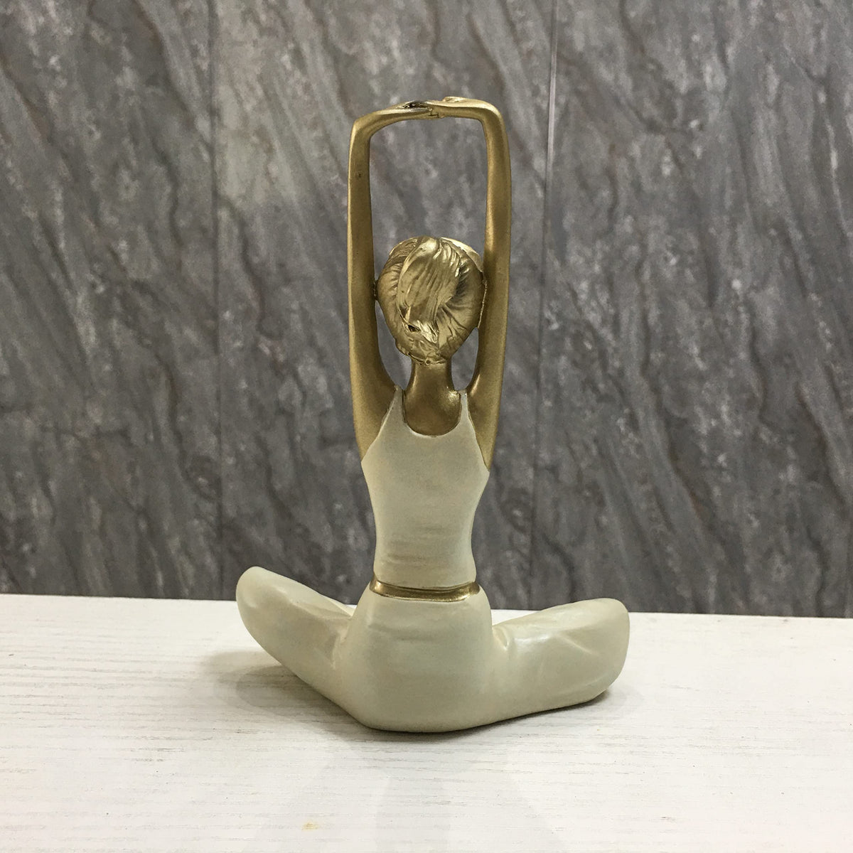 Decorative Yoga Girl Statue Figure Ornament Decorative Yoga Pose Figurine (Style2)