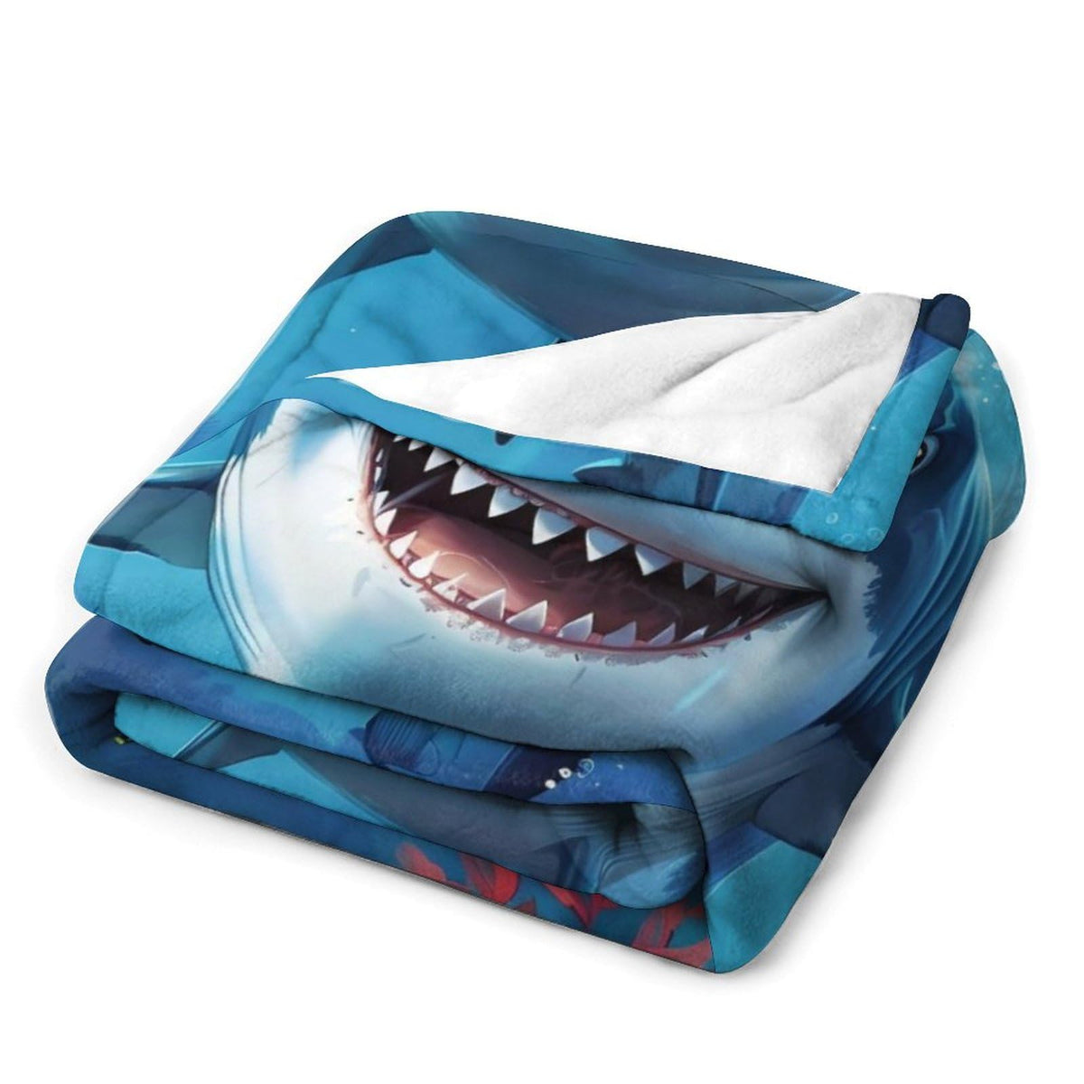 Ocean Shark Fleece Throw Blanket (40"x50" / Shark)