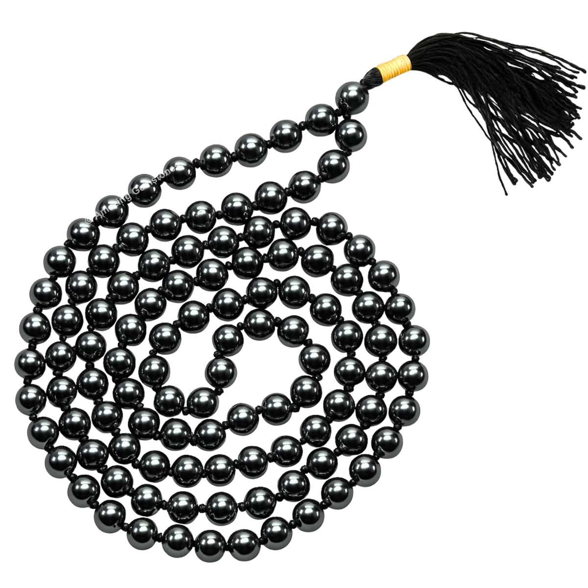 Hematite Mala Beads (Hematite / Knotted)