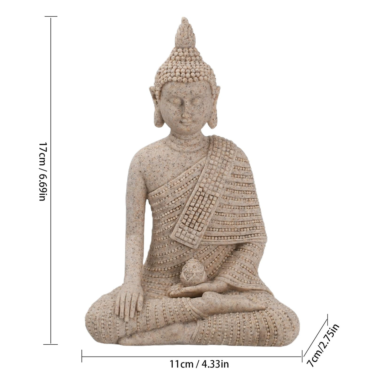6.5 Inch Hand (D-pure Sandstone)