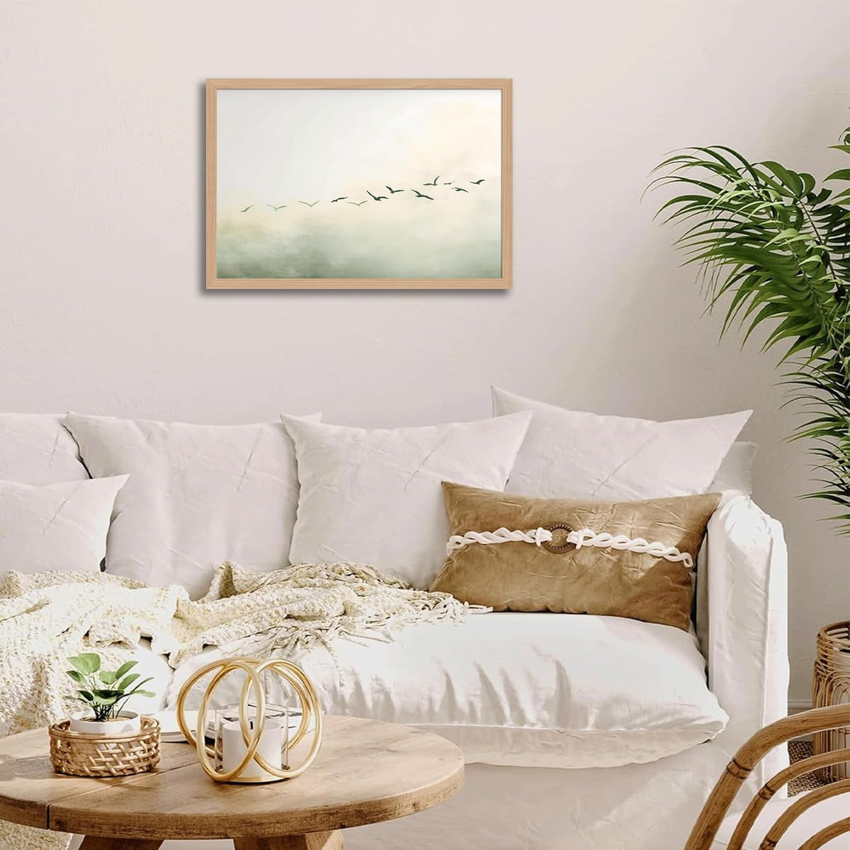 Minimalist Bird Wall Art (Littlebird / 16"L x 24"W)