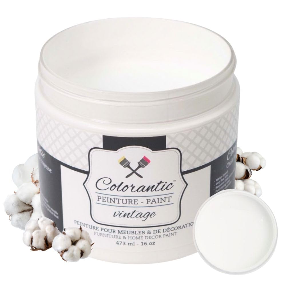 COTTON BALL Chalk Paint Based for Furniture DIY (Cotton Ball / 8 Fl Oz (Pack of 1))