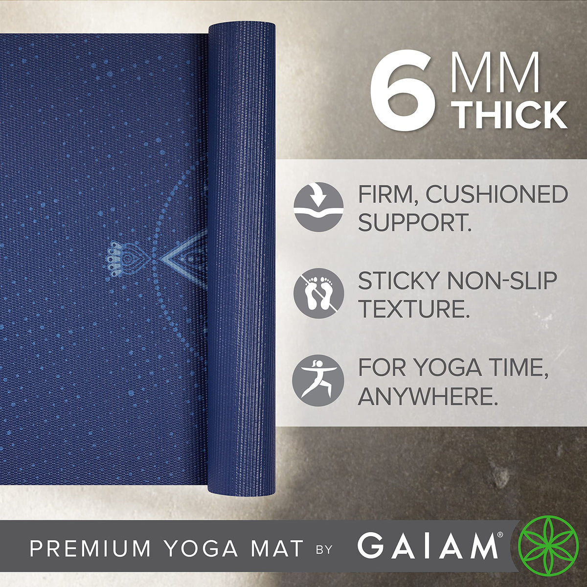 Premium Yoga Mat (Celestial Blue)