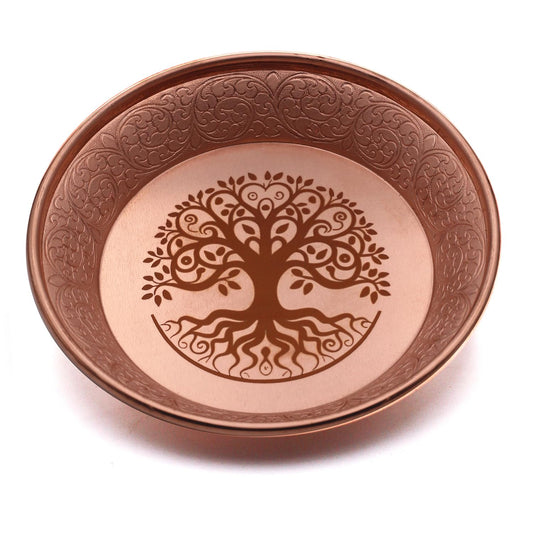 Copper Offering Ritual Bowl (Tree of Life)