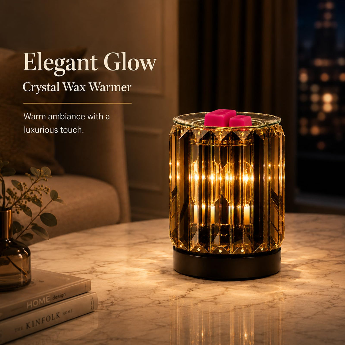 Wax Warmer Electric Wax Melt Warmer with Night Light (Black)
