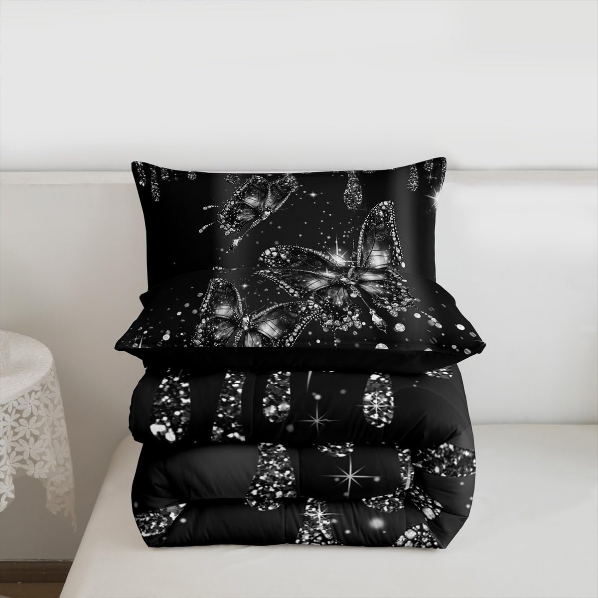 Butterfly Kids Comforter Set Full Size for Kids Boys Girls (Multi 807 / Full)