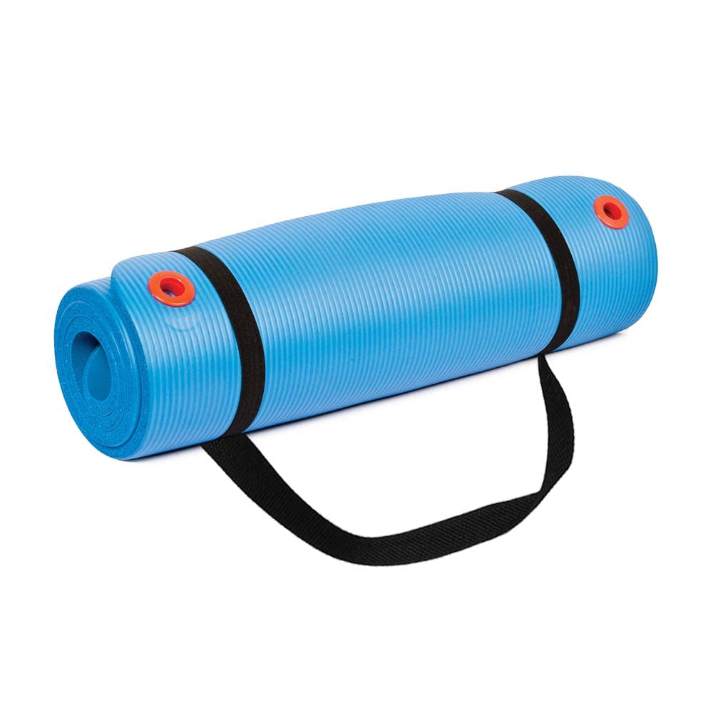 Non Slip Exercise Mat for Men & Women (72-Inch / Blue)