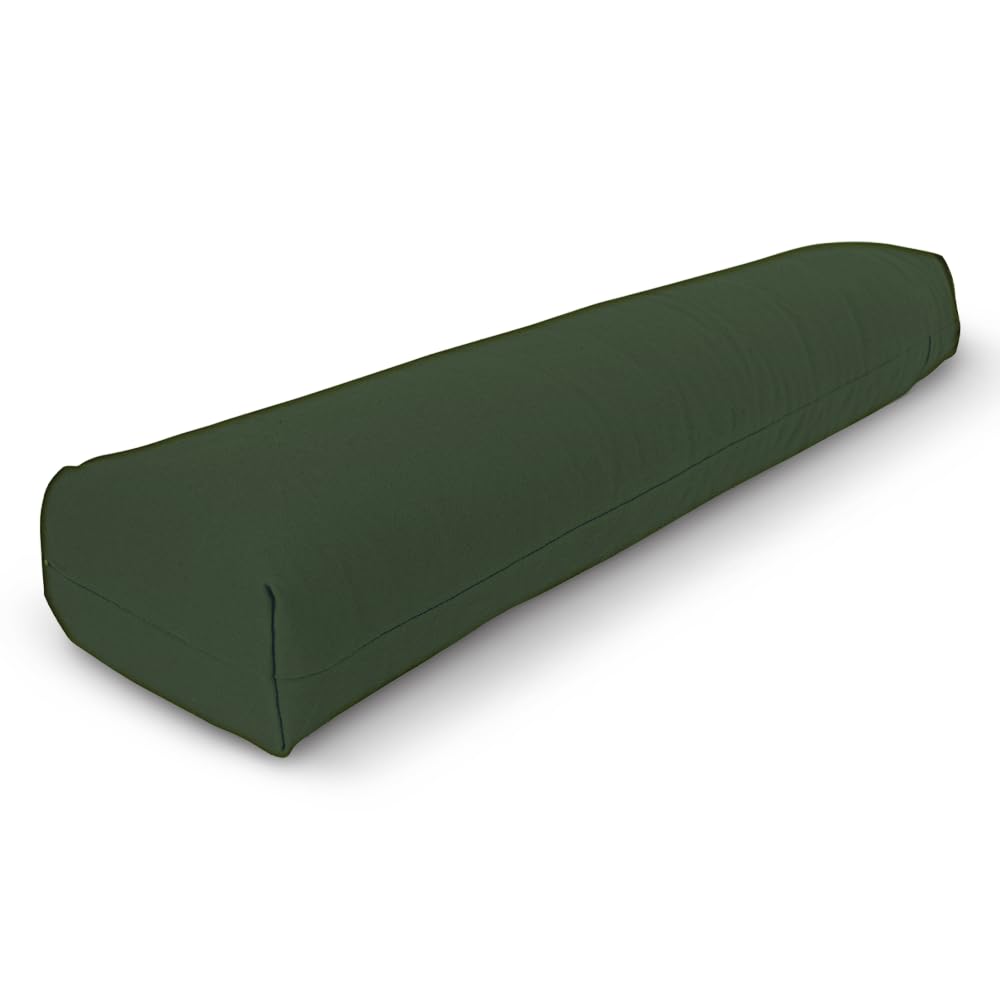 Vinyl Pranayama Yoga Bolster (Vinyl Cover / Green)
