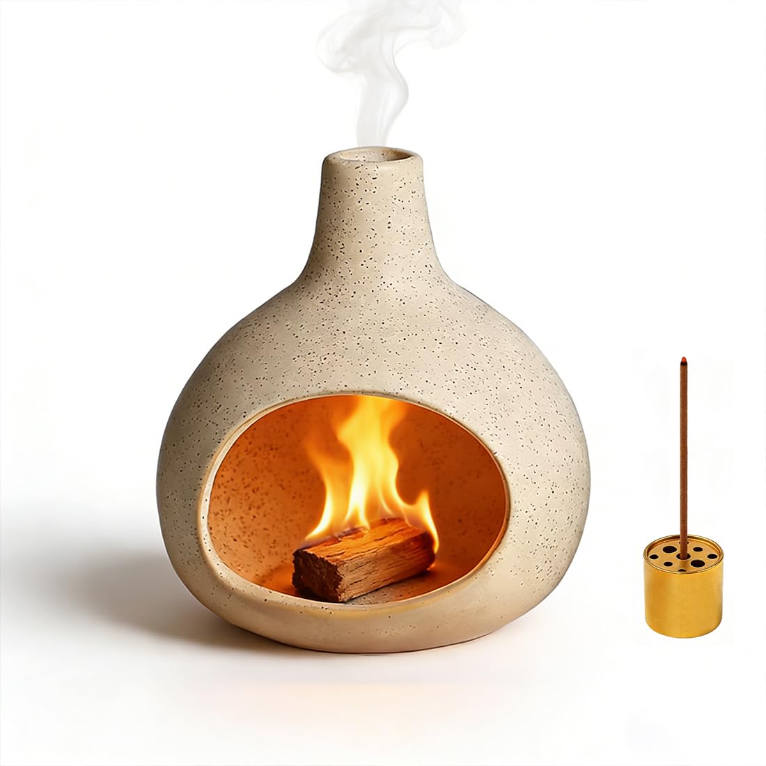 Ceramic Incense Holder (Milky White 01)