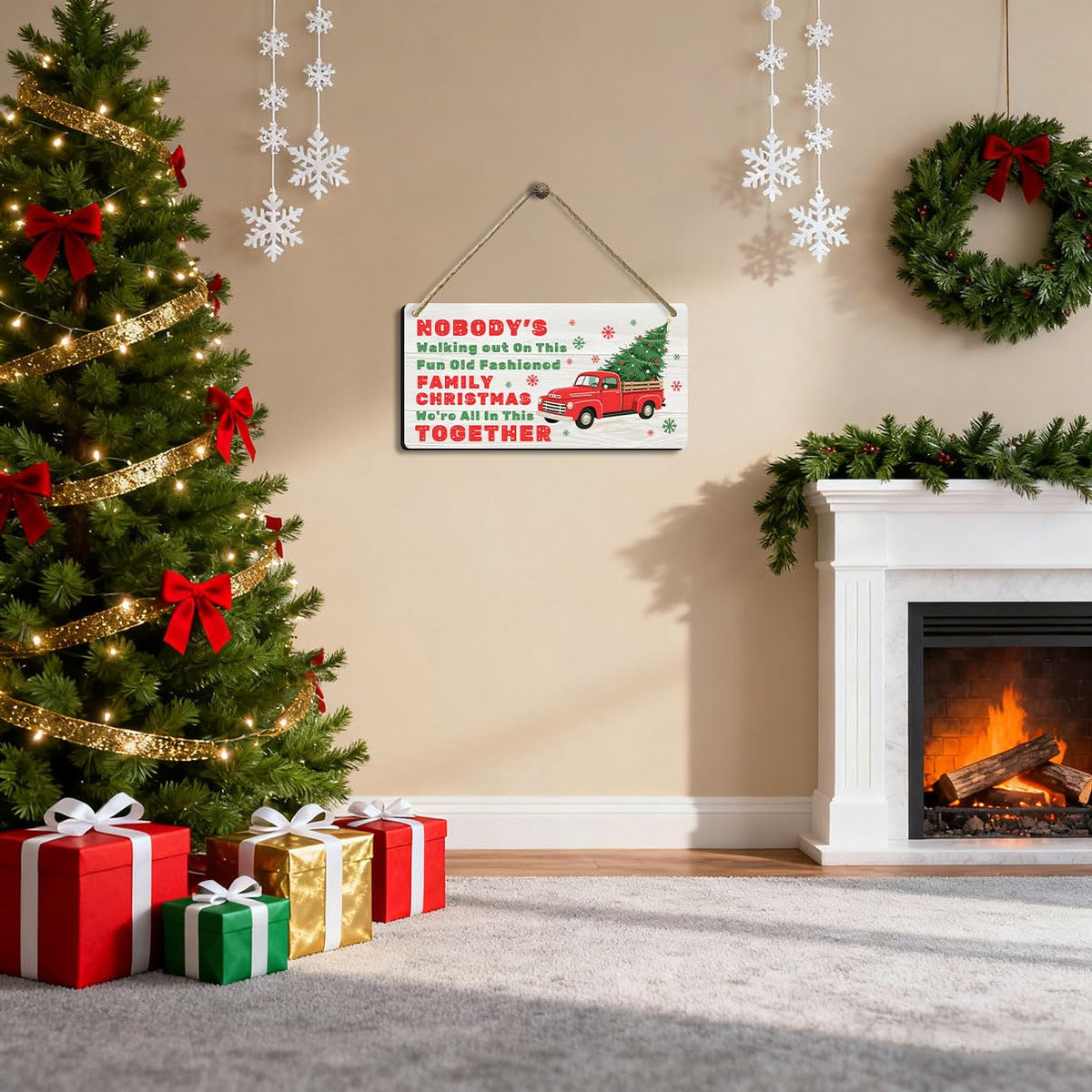 Funny Christmas Vacation Decor Sign (02XmasTogether)