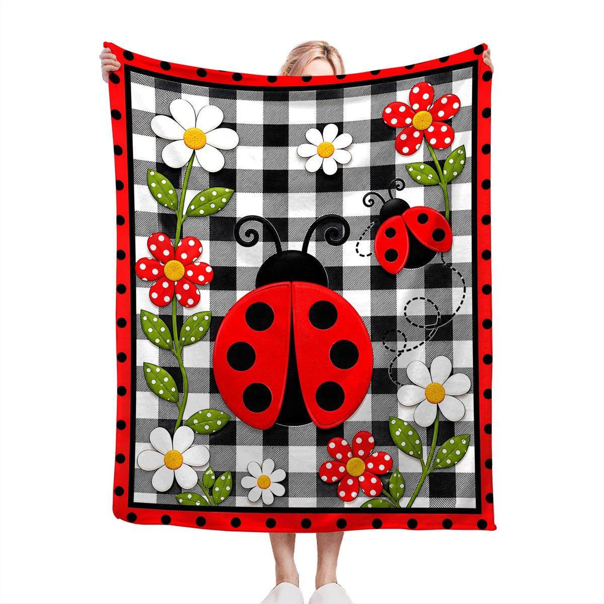 Ladybug Throw Blanket (60"x80" / Ladybug)