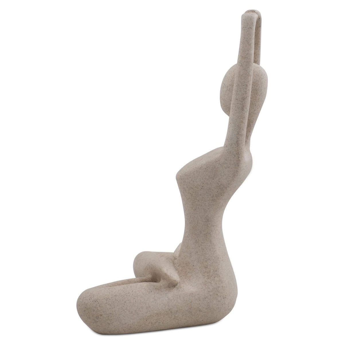 Yoga Lady Statue Modern Sculpture for Home Office Desk Decor Resin Sandstone Abstract Figurine Yogis Gifts 9 1 (Resting Muse)
