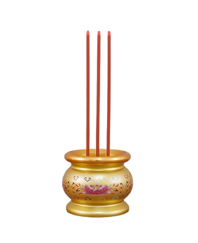 Copper Alloy LED Electric Incense Burner (Pink Gold)