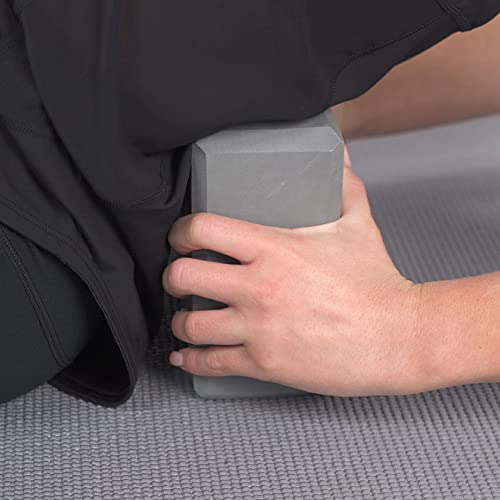 Yoga Block Lightweight EVA Foam Yoga Brick (Grey / One Size)
