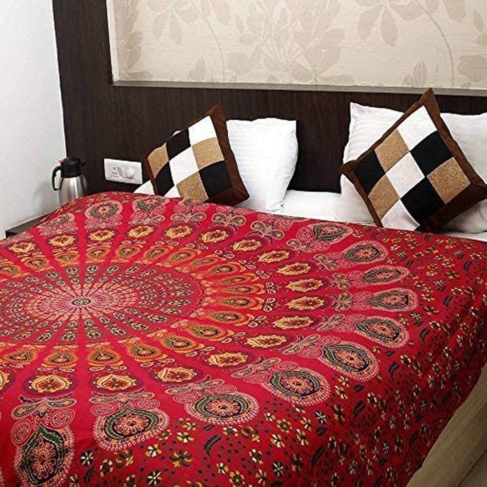 Organic Cotton (Golden Red / 104"L x 88"W)