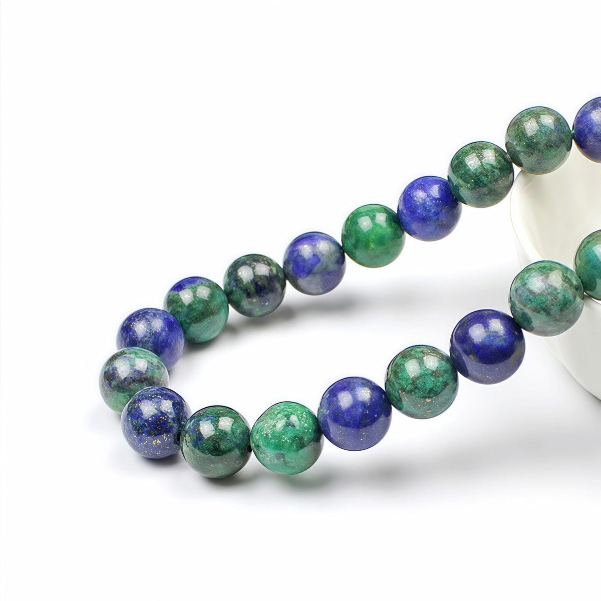 5A Natural Phoenix Lapis Lazuli Round Loose Beads for Jewelry Making DIY Bracelet Necklace 15'' (Phoenix Lapis Lazuli / 4mm)