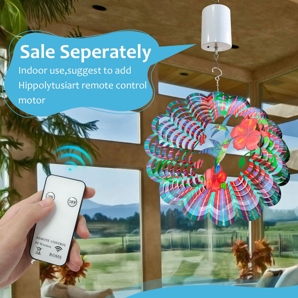 Hummingbird Wind Spinner (009-5hummingbird)
